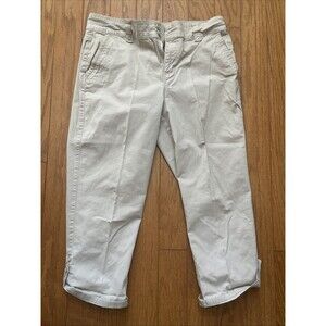 Gloria Vanderbilt Stretch Fit Capri Pants Women's Size 6 Beige Capris
